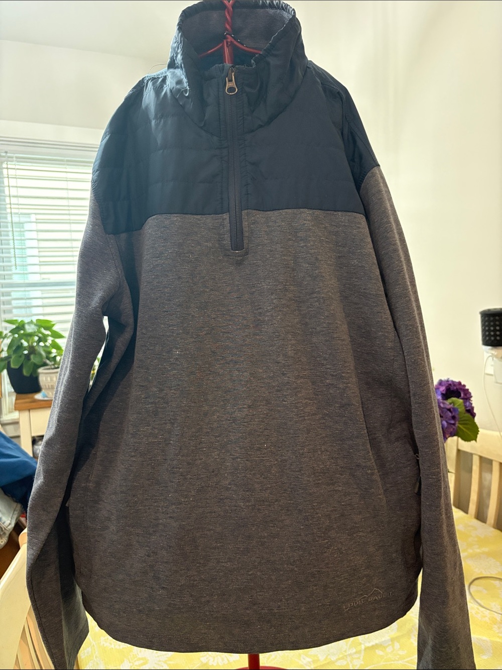 Eddie Bauer Charcoal Gray Heather Logo Sweatshirt